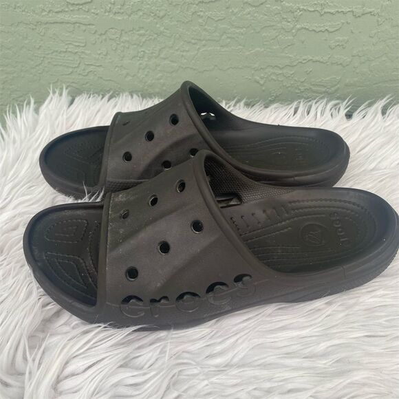 Crocs Other - Crocs Baya Slide Sandals Black Size 12 Casual Summer